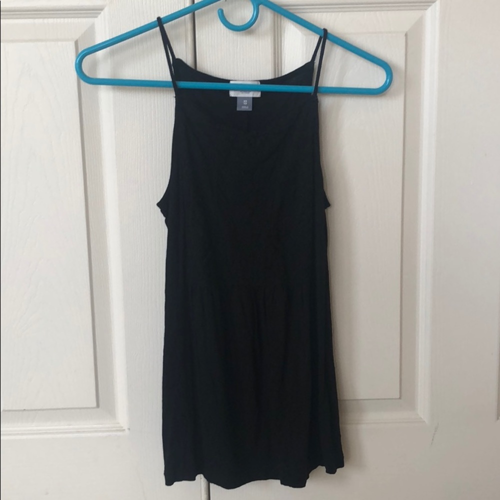 Halter top with lace detail